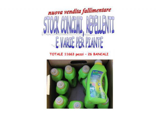 Stock concimi e repellenti 11663 pz