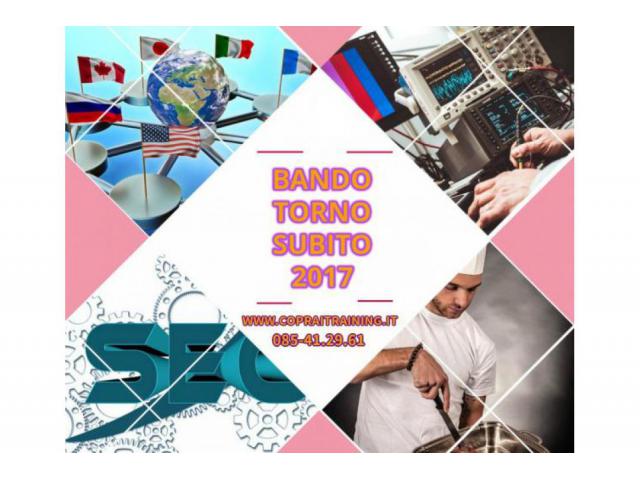 BANDO TORNO SUBITO - Formazione Gratuita