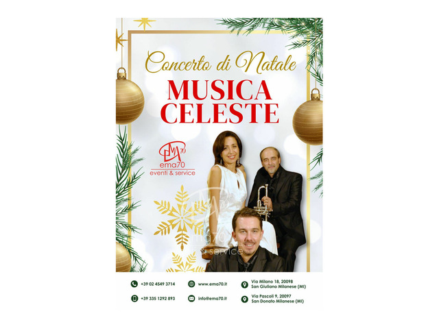 MUSICA CELESTE - TEMI D'AUTORE A MARIA CONCERTI DI NATALE