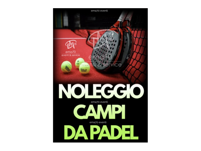 NOLEGGIO CAMPI DA PADEL