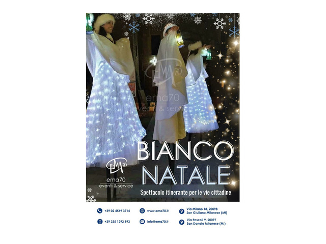 NATALE CARTOON ANIMAZIONE ITINERANTE DI NATALE PER LE VIE DELLA TUA CITTA’