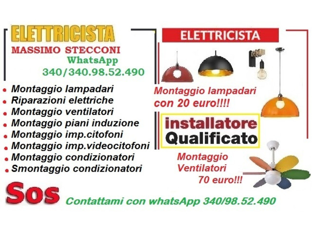 Elettricista lampadari Roma Monteverde