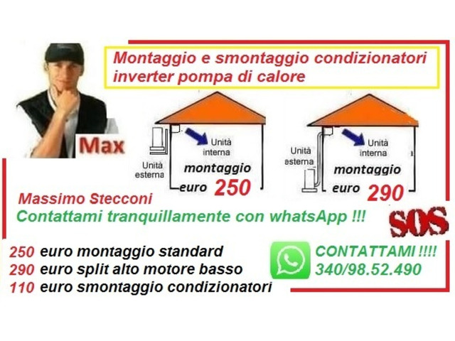 Smontaggio condizionatori Torvaianica