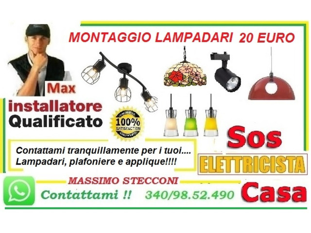 Elettricista per montare le tue plafoniere led Roma