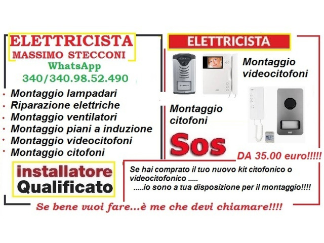 Elettricista citofoni riparazioni Roma