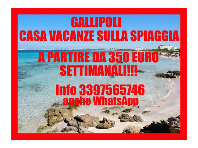 Gallipoli economico appartamento Lido S. Giovanni