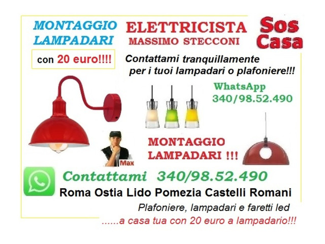 Elettricista Roma installazione plafoniere