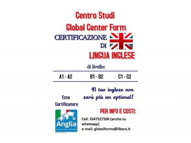 INGLESE B2-C1 ENTE CERTIFICATORE ANGLIA ESOL