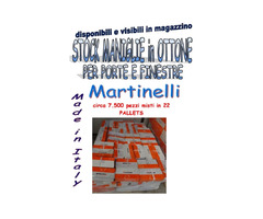 Stock maniglie in ottone Martinelli